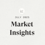 Stock market chart for July 2025 recap
