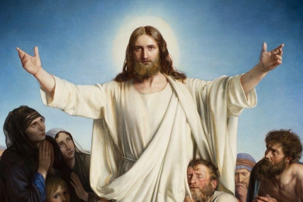 Cross at sunrise representing faith in Jesus Christ