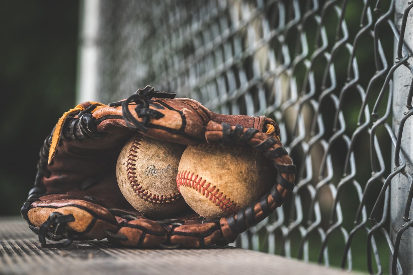 Baseball game action