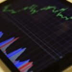 Stock market chart screen